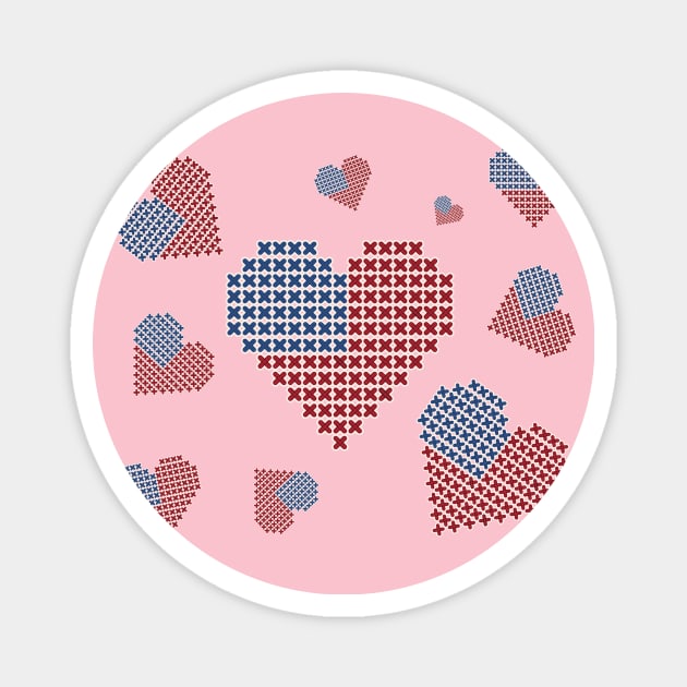 I Love USA In My Heart Magnet by BestChooseArt